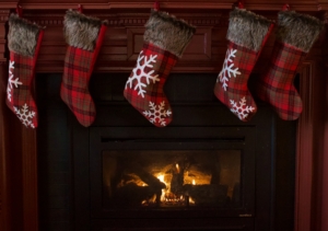 Christmas Stockings Hung by the fire