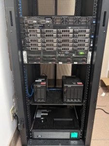 onsite backups using a server rack